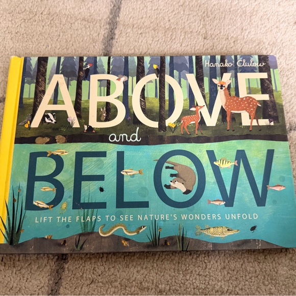 usborne Other - Above and Below by Hanako Clulow - Green and Yellow